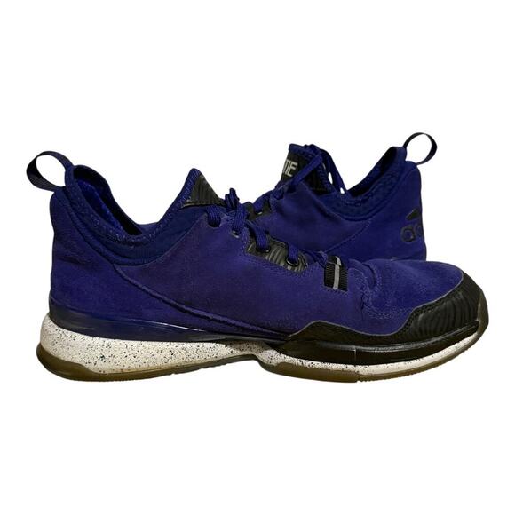 Adidas D Lillard 1 Weber State Purple Black Suede Men's Size 11.5 Athletic Shoes - Picture 7 of 8
